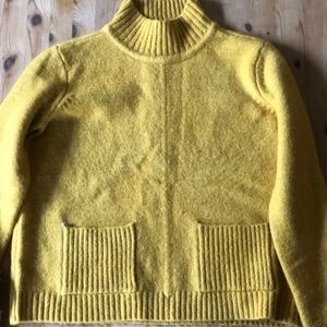 Marled - XS Mustard Yellow High Neck Sweater